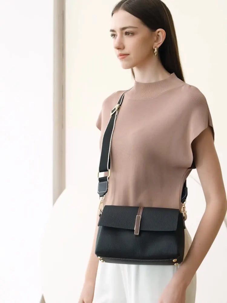 Luxurious Leather Shoulder Bag | Brand-Designed Cowhide Crossbody - Fasify