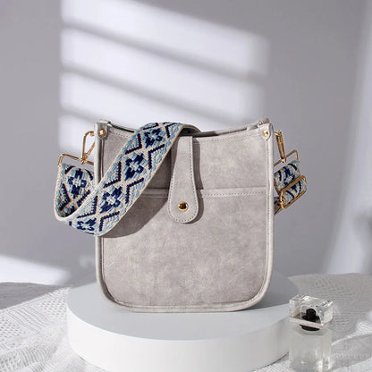 Chic Vegan Leather Crossbody Messenger Bag - Fasify