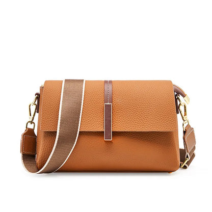 Luxurious Leather Shoulder Bag | Brand-Designed Cowhide Crossbody - Fasify