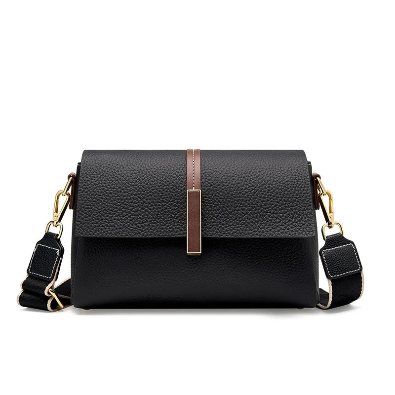 Luxurious Leather Shoulder Bag | Brand-Designed Cowhide Crossbody - Fasify